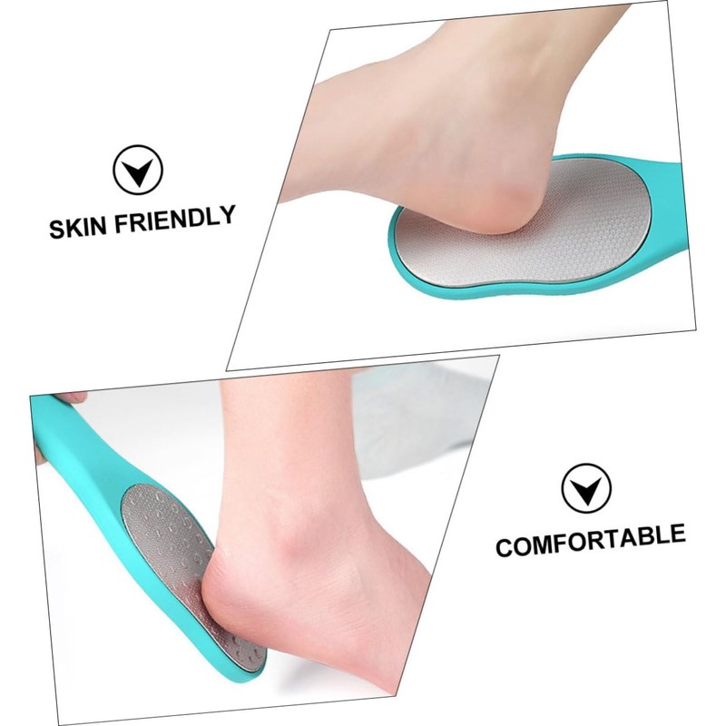 FOMIYES Double Sided Stainless Steel Foot Washboard Foot Callus Remover