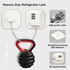 Refrigerator Lock, Heavy Duty Fridge Lock, Combination Lock for Fridge,