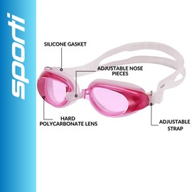 Sporti Antifog Snapper Jr. Goggle - Pink