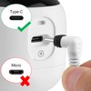iTODOS 16.4ft/5m Charging Cable for Arlo Essential Wireless Security Camera,