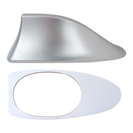 WELURE Ebony Shark Fin Roof Antenna Cover for Hyundai Elantra Sport Sedan 4-Door 2.0L 2014-2016 - Silver