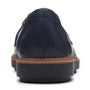 Clarks Raisie - Mocasines para Mujer, Cuero Azul Marino, 22