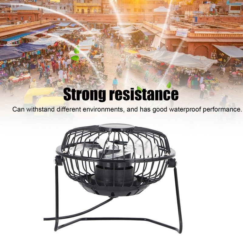 10W Solar Panel with Cooling Fan Photovoltaic Solar Panel for