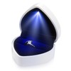 PRETTI Ring Box with Light Heart Shaped Velvet Ring Box