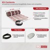 LuxHeat 10sqft Floor Heating Mat Kit - 120v Radiant Floor