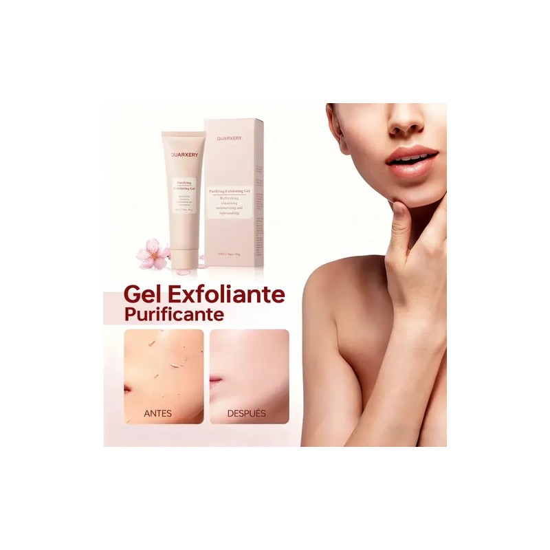 Quarxery Gel Exfoliante Purificante Gel Exfoliante Facial Corporal 4un