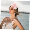 Healeved Gauze Fascinator Hat with Flower Detail for Women Elegant