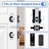 BEBASIA APP Control Fingerprint Lock with Handle, Heavy Duty Smart