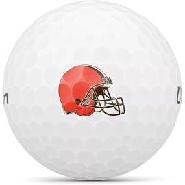 Wilson CLEVELAND BROWNS-----3 TEAM LOGO GOLF BALLS-WILSON DUO SOFT