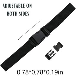 25millimeter/1inch Buckle Backpack Clip for Luggage, Backpacks, Rucksacks, Webbing Quick Flat Side Release Buckles (4pcs)
