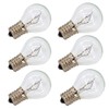 6 Pack S11 Intermediate E17 Base 40 Watt Bulbs for