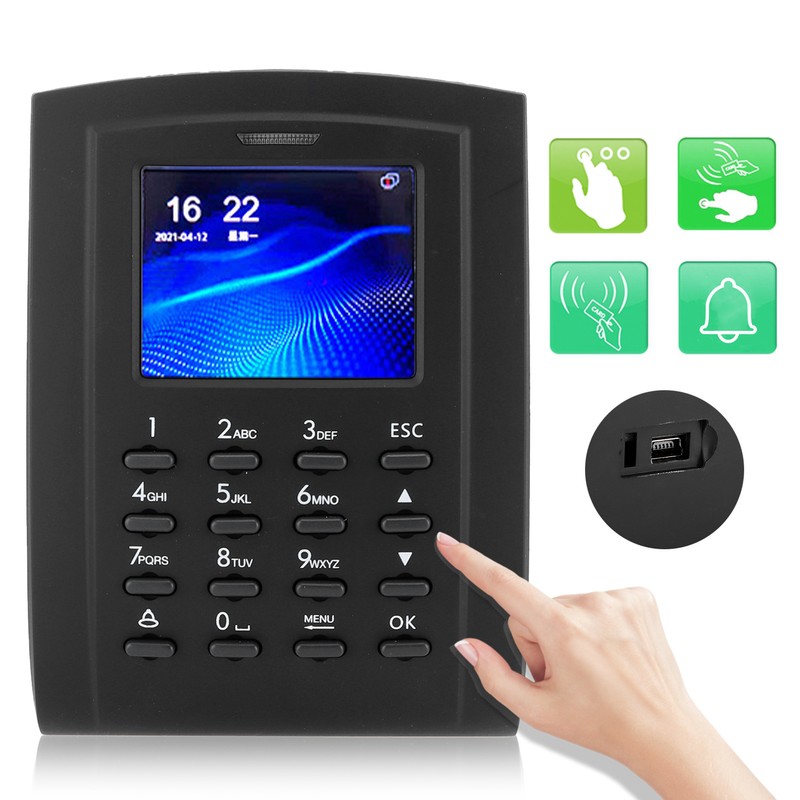 2.4in Access Control Machine TCP/IP Password Card Attendance Checking Wiegand26