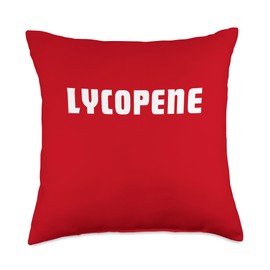 Lycopene Lovers Nutrition Facts for Health Enthusiasts Throw Pillow