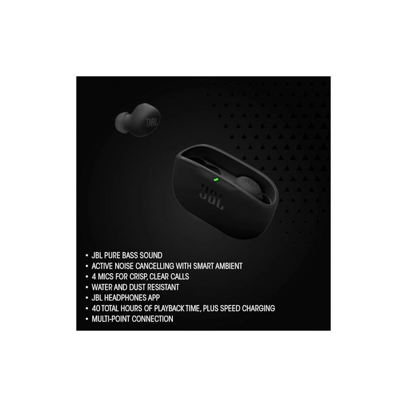 JBL Vibe Buds 2, True Wireless NC Buds, Oval Tube,