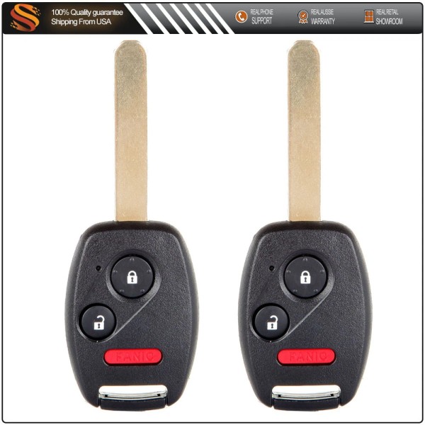 Autodealspart 2 Remote Car Key Fob for Honda Pilot 2005