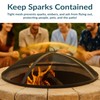 Sunnydaze Heavy-Duty Steel Mesh Fire Pit Screen - Fire Pit