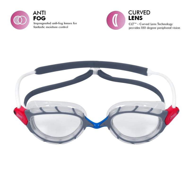 Zoggs Predator Goggles, UV Protection Swim Goggles, Quick Adjust Swim