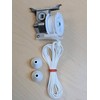 Cord Titler for Horizontal Blinds (Square HP White & Silver,