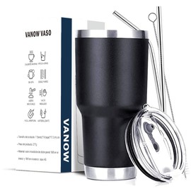 E T EASYTAO Termo Acero Inoxidable, 30OZ850ml Termo Para Cafe Negro                                                                                   
