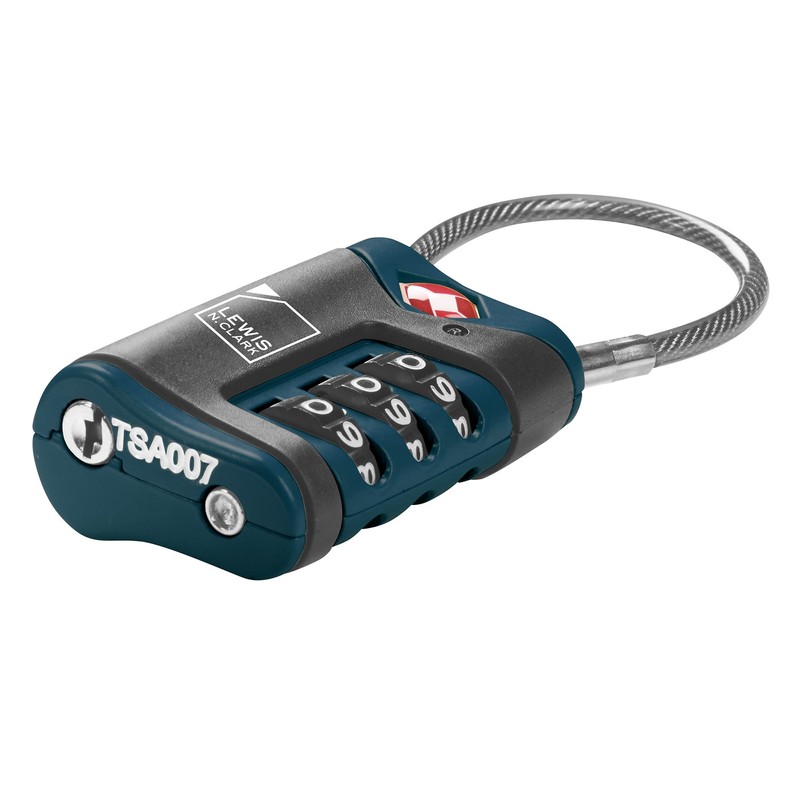 Lewis N. Clark TSA-Approved Easy-to-Set Combination Luggage Lock With Steel