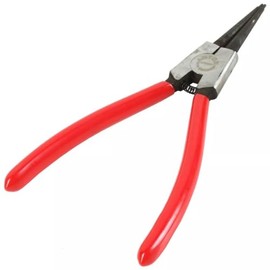 HOCHSTE 180mm Circlip Pliers, Internal External Snap Ring C Clip Pliers for Ring Remover Retaining & Remove Hoses Red Circlip Plier 7" - Internal Straight