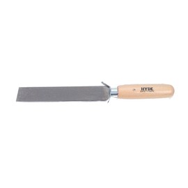 Hyde Tools 60660 Square Point Knife with Safety Wood Handle, 6-Inch/16-Gauge