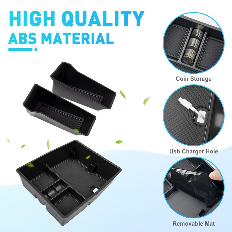 Titibett Center Console Door Handle Organizer Trays Fit for 2024-2025