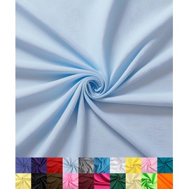 Barcelonetta | Poly Cotton Fabric for Sewing | Broadcloth Fabric | by The Yard | 60" Wide Roll | Lightweight, Breathable | Lining, Home Textile, Skirts, Tote Bags (Perry Blue, 2 Yard)