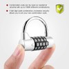 Sonew Password Lock, 4 Dial Digit Code Combination Padlock, Gym