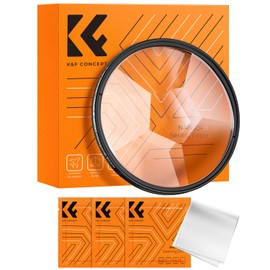 K&F Concept 77mm Central Hexagonal Effects Filter - Kaleidoscope Prism Filter, K9 Optical Glass, Multiple Refractions, Special Effect Filter for Camera Lens