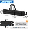 VISEMAN Pool Cue Case, Pool Stick Carrying Case Holds 2