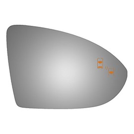 Burco 5617B Passenger Side Mirror Glass w/Blind Spot for Volkswagen Golf, GTI