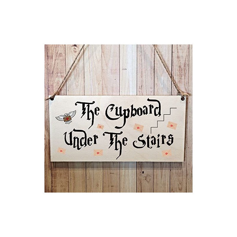 Second Ave Wizard Cupboard Under The Stairs Wooden Hanging Gift
