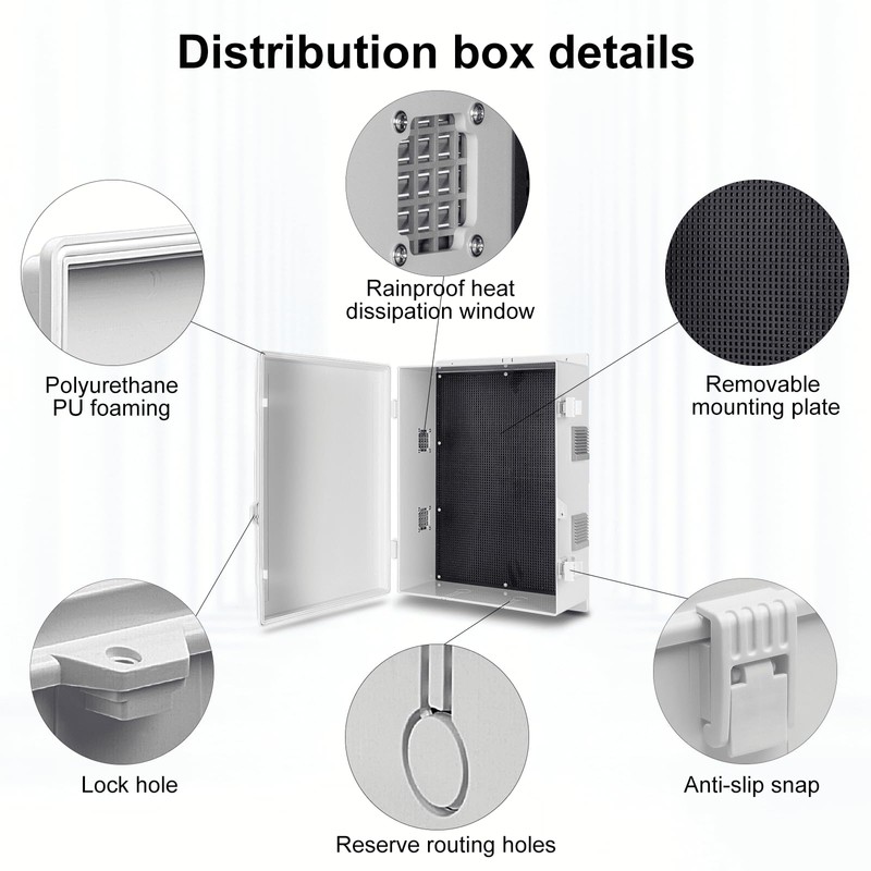 Namunanee Outdoor Electrical Junction Box, ABS Water Resistant Enclosure with