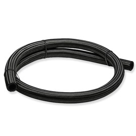 Auto Dynasty 6AN AN-6 1500psi Stainless Steel/Nylon Braided Oil/Fuel/Gas Line/Hose by Foot (Black)
