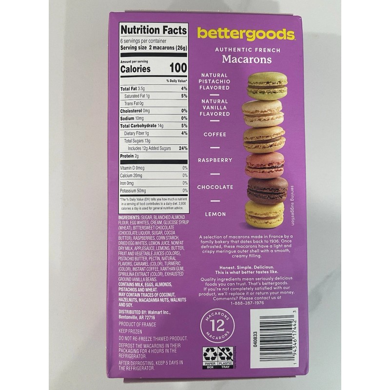 Le Chic French Macarons Limited Edition. 12 Count. Variety Flavors