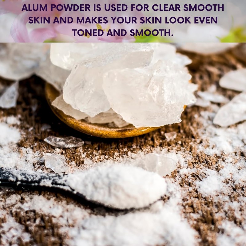 mGanna 100% Natural Alum Powder for Clear and Glowing Skin