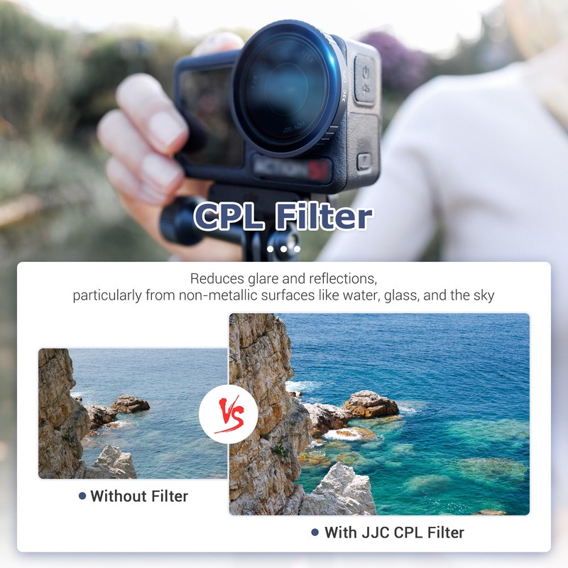 JJC 4-Pack ND CPL Filter Kit for DJI Osmo Action