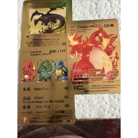 Pokémon 3 V Vmax Gx Gold Foil Fan Artset NM