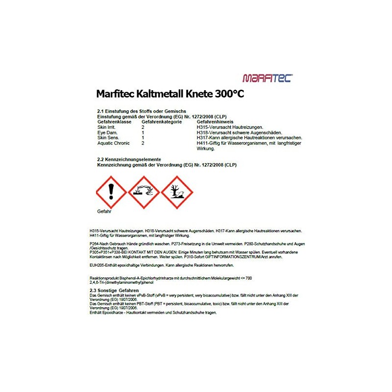 marfitec 5 Minutes Cold Metal Clay 56g up to 300°C