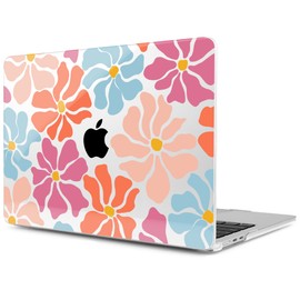 MEEgoodo for M4/M3/M2 MacBook Air 15.3 inch Case 2025 2024 2023, Case Fit Model (A3241/A3114/A2941) for MacBook Air 15 inch, Laptop Hard Shell with Keyboard Cover, Minimalist Style Floral