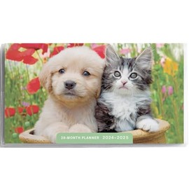 DaySpring - Puppy and Kitten 2024 – 2025 Planner - 28-Month - 2 Year Pocket Calendar (U0280)