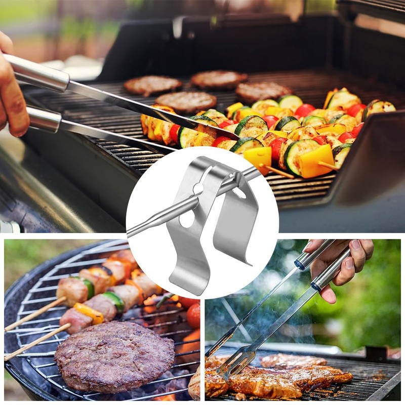 Thermometer Grill Holder, Thermometer Mounting Clip, 3 Holes Temperature Sensor