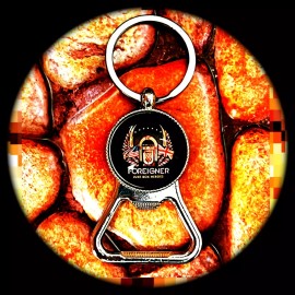 FOREIGNER BOTTLE OPENER KEYCHAIN OF FIVE ROCK N’ ROLL ACCESSORIES