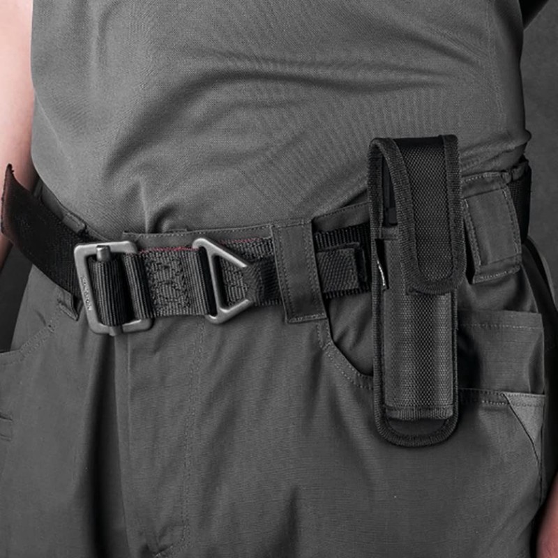 Flashlight Holster, Nylon Flashlight Pouch Waterproof Torch Carry Case for