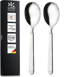 Solingen GEHRING Serving Spoons, Set of 2, Serving Spoons, Made of Stainless Steel, 18/10, Made in Germany