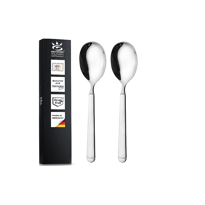 Solingen GEHRING Serving Spoons, Set of 2, Serving Spoons, Made