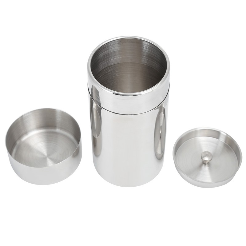 Portable 304 Stainless Steel Sealed Tea Leaf Storage Jar Canister