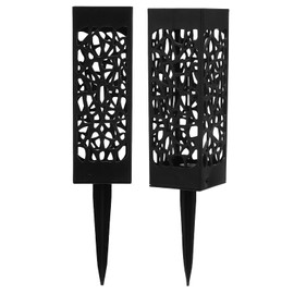 TYCIONG TYCIONGepciym5k13 Cemetery Grave Vases: Unique Hollow Design Easy Installation Flower Holder Floor Inserts Set of 2