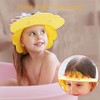 Gorro de ducha de bebé ajustable de silicona para champú,